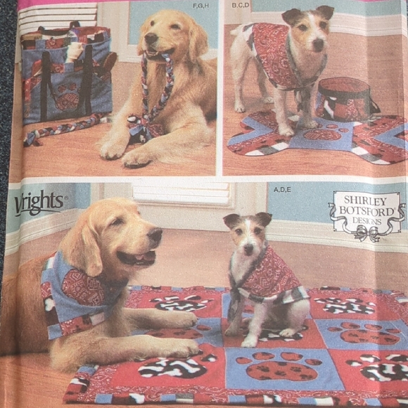 Simplicity 4061 Dog Scarves  & Accessories Sewing Pattern - Picture 3 of 6